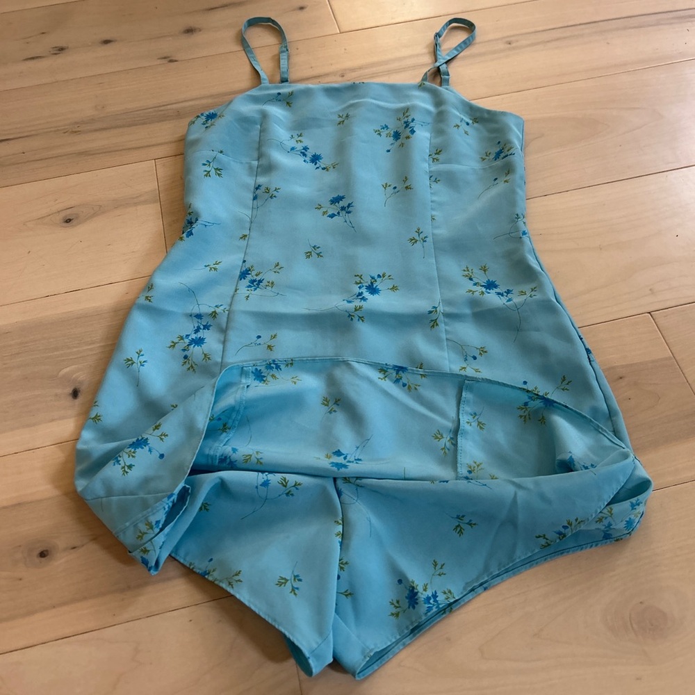 Y2K Express Floral Skort Mini Dress Romper 3/4 - Picture 11 of 15